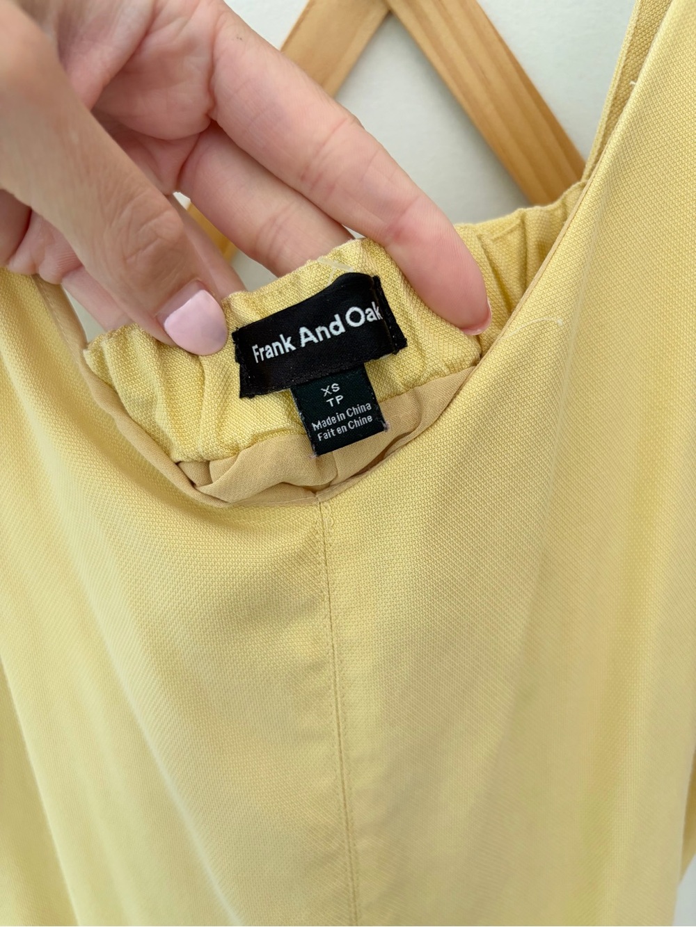 FRANK & OAK BUTTER YELLOW JUMPSUIT - Picture 5 of 7